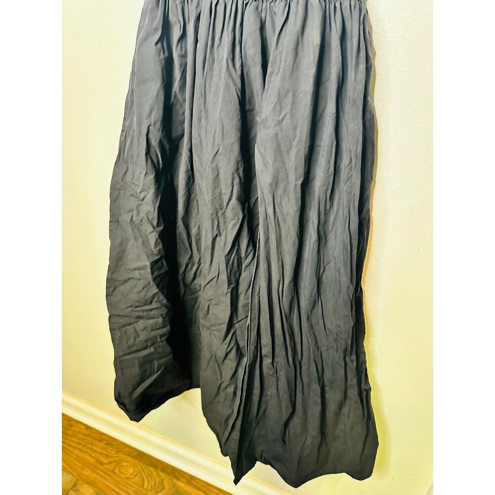SAU LEE Black 100% Cotton Hourglass Smock Waist Brielle Midi Dress Size US 4 - Picture 5 of 15